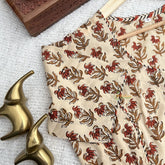 Vriksham Premium Floral Printed Readymade Blouse-Kalamkari Print-Skin Color-VS4523